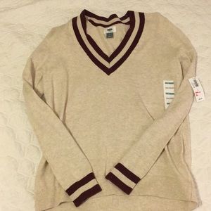 NWT varsity sweater S